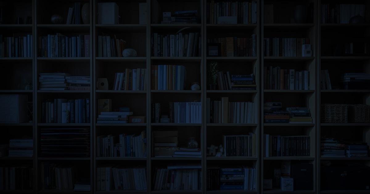 Books on shelves